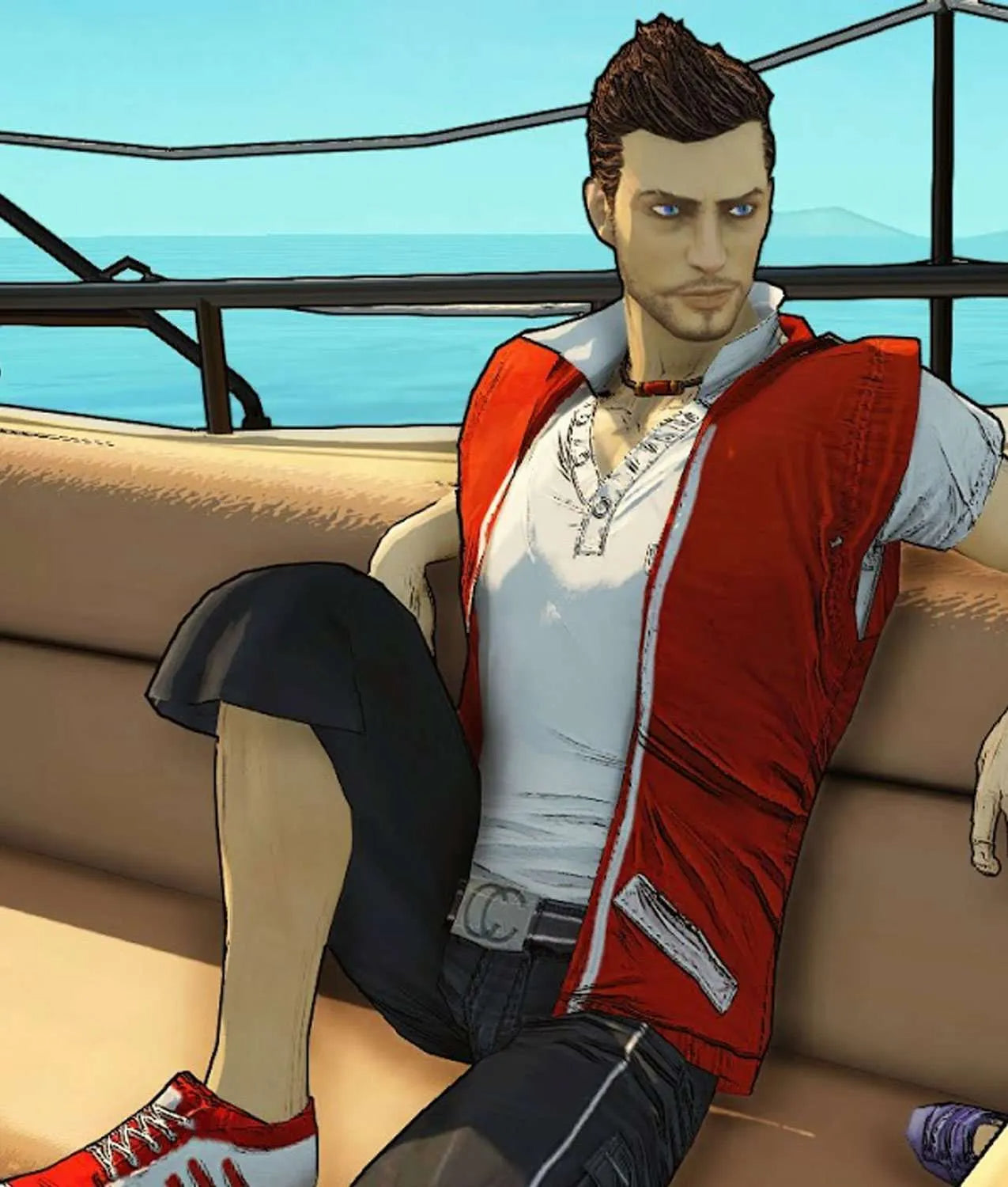 Hollywood Jackets Dead Island 2 Cliff Calo Red Vest