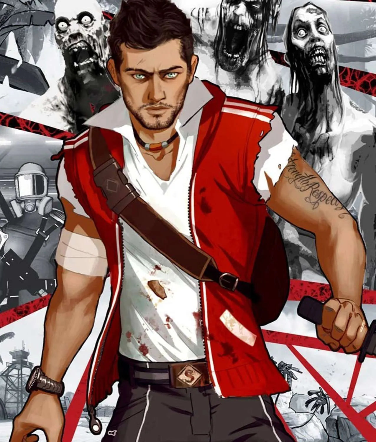 Hollywood Jackets Dead Island 2 Cliff Calo Red Vest