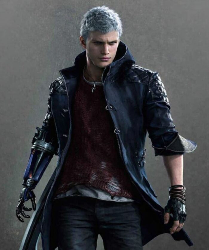 Hollywood Jackets Devil May Cry 5 Blue Nero Coat with Hood