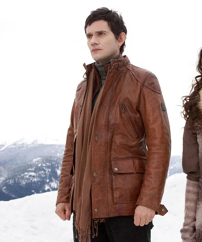 Eleazar Leather Jacket from Breaking Dawn Part 2