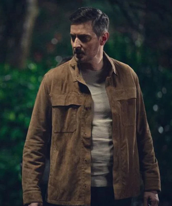 Fool Me Once S1 Joe Stern Brown Suede Leather Jacket