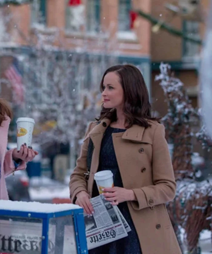 Hollywood Jackets Alexis Bledel Gilmore Girls Brown Wool Coat