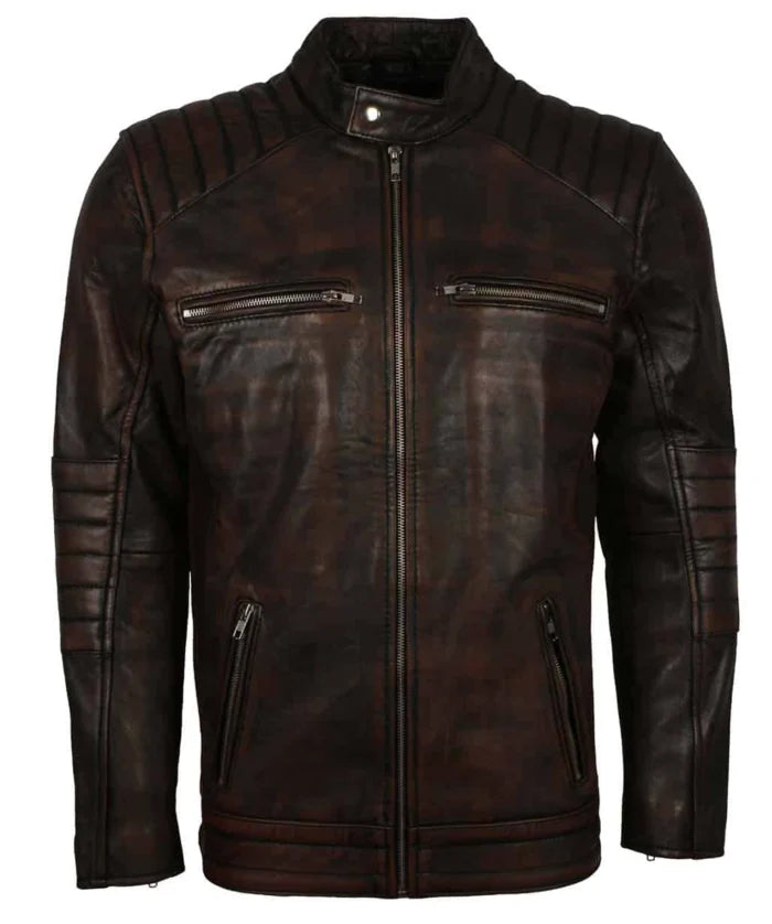 Haemon Inspired Brown Biker Leather Jacket