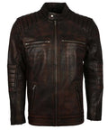 Hollywood Jackets Haemon Brown Biker Leather Jacket