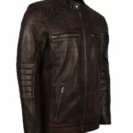 Haemon Inspired Brown Biker Leather Jacket