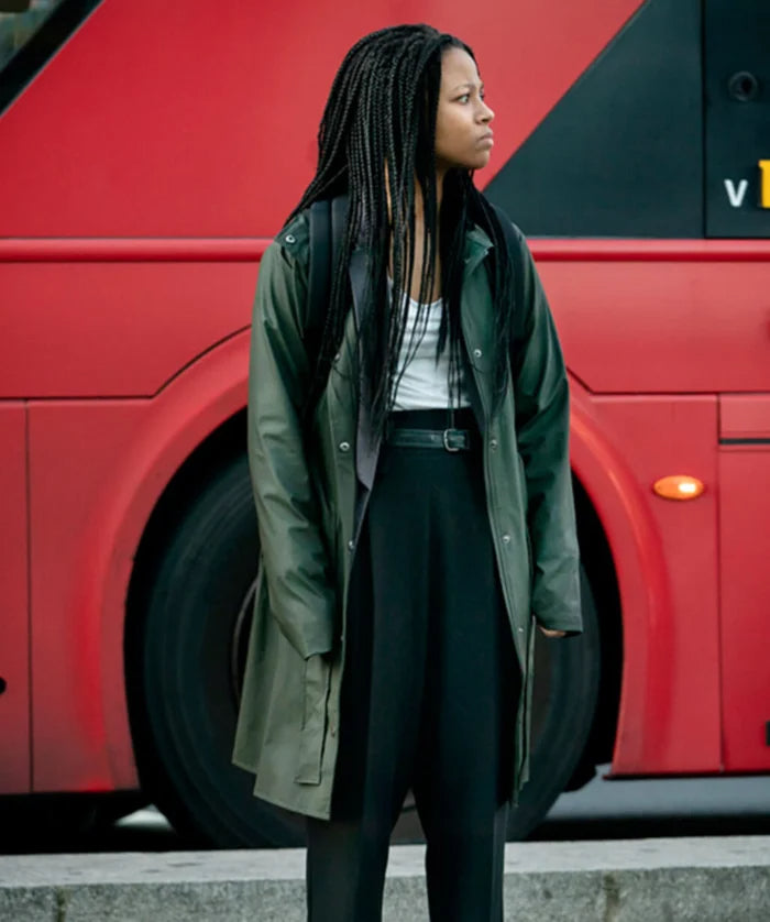 Hollywood Jackets Harper Stern Industry S1 Myha’la Green Coat