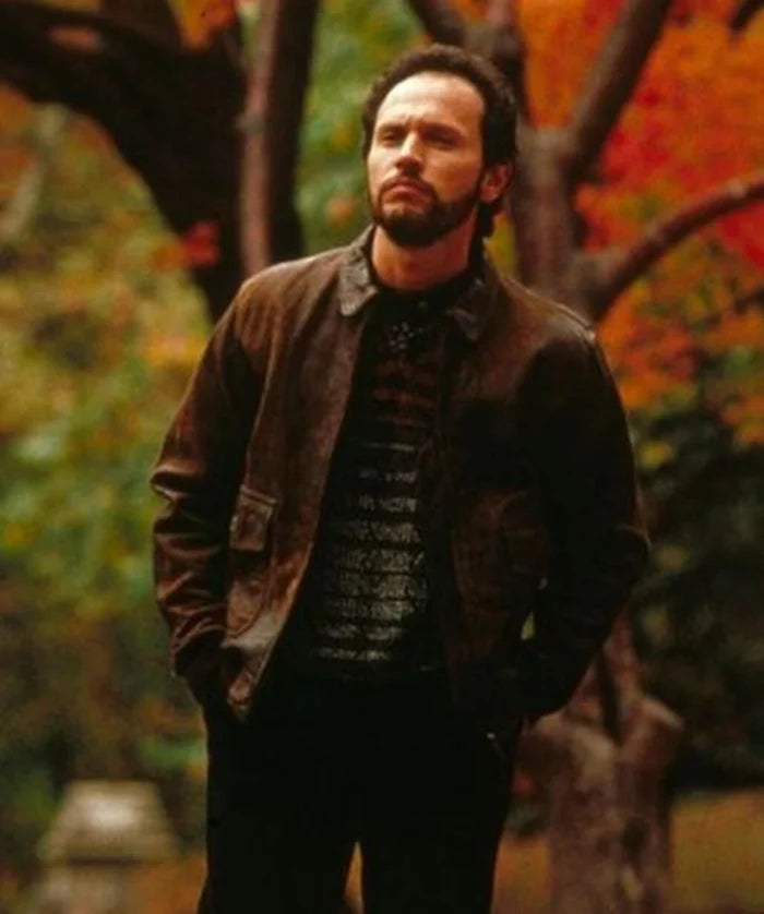 Harry Burns When Harry Met Sally Brown Leather Jacket