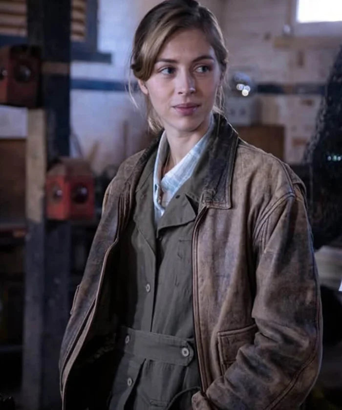 Fear Below 2025 Clara Bennett Distressed Leather Jacket