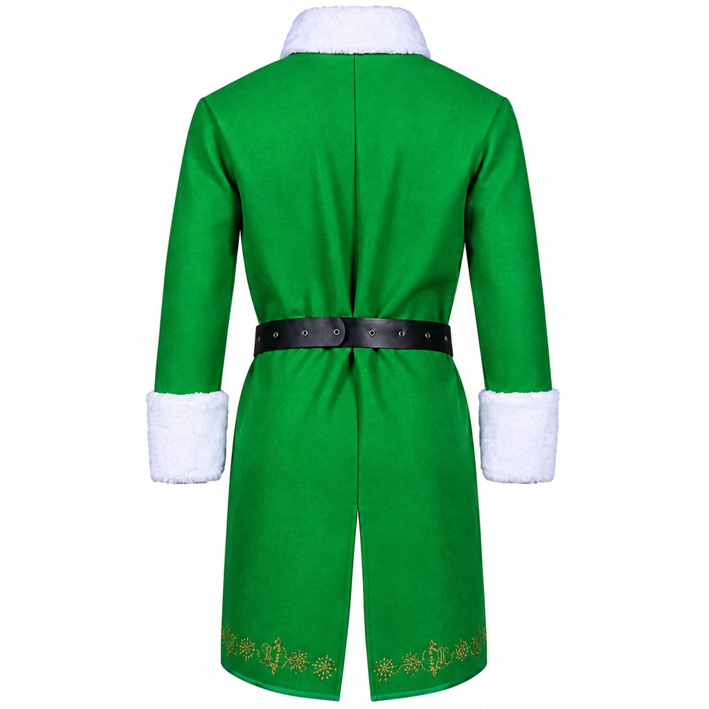 Hollywood Jacket Buddy the Elf Green Christmas Coat with Belt - photo 2