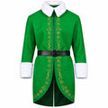 Hollywood Jacket Buddy the Elf Green Christmas Coat with Belt