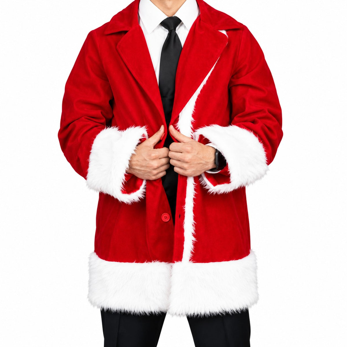 Hollywood Jacket Christmas Vacation Clark Griswold Red Santa Coat