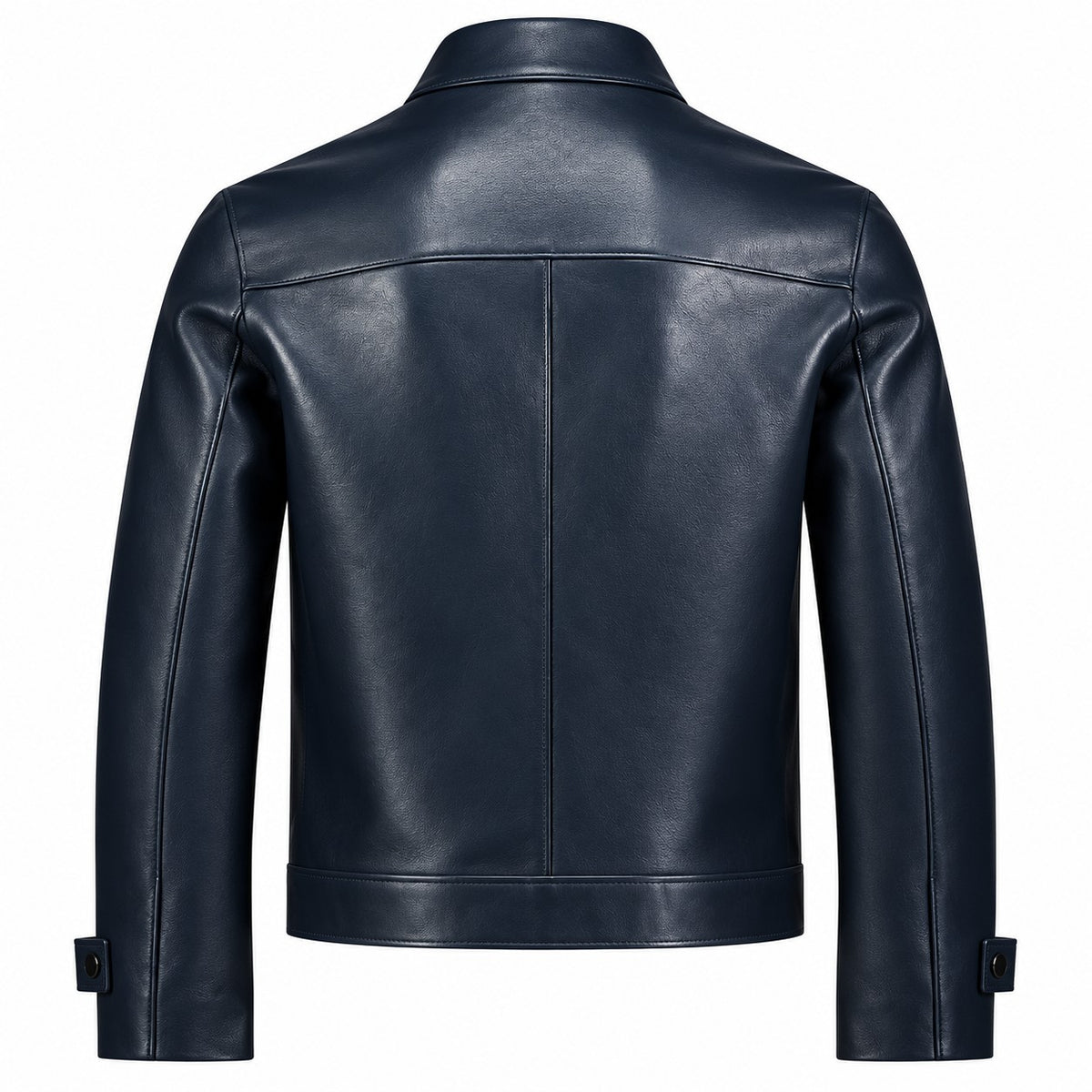 Hollywood Jacket Men's Navy Blue Button-Front Trucker Jacket - photo 2