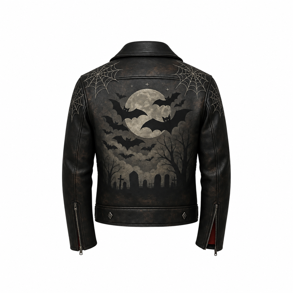 Trick or Treat Halloween Leather Jacket