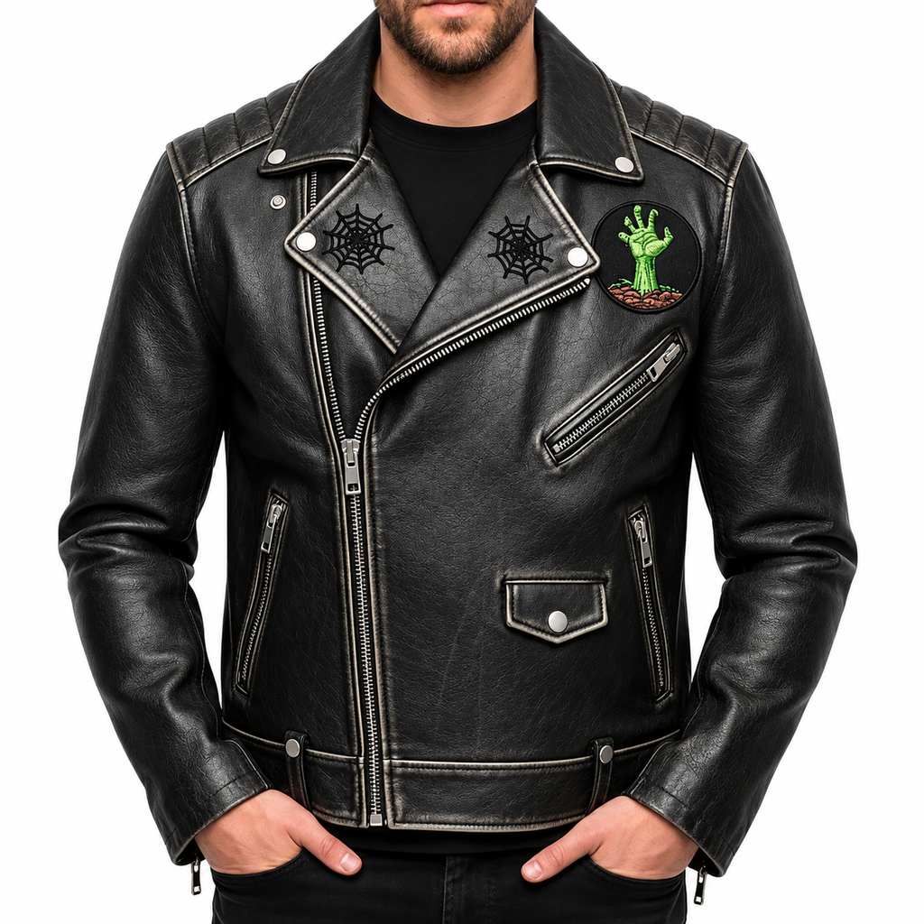 Halloween Rider Leather Jacket | Hollywood Jacket