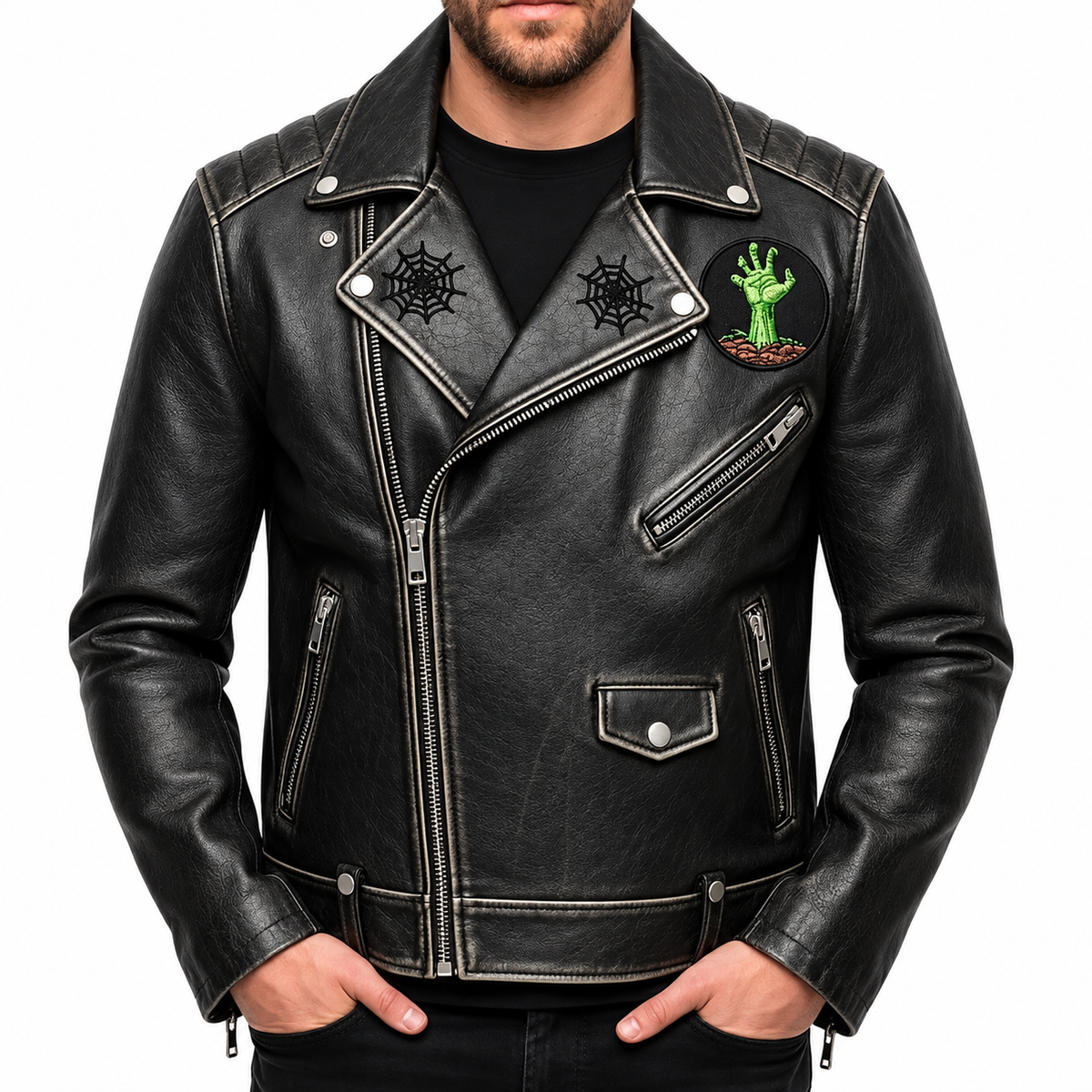 Halloween Rider Leather Jacket | Hollywood Jacket