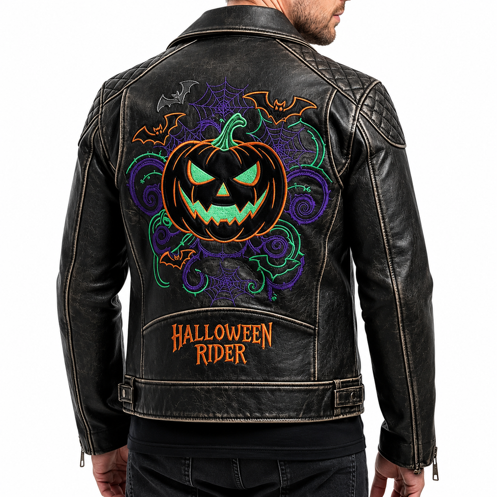 Halloween Rider Leather Jacket | Hollywood Jacket