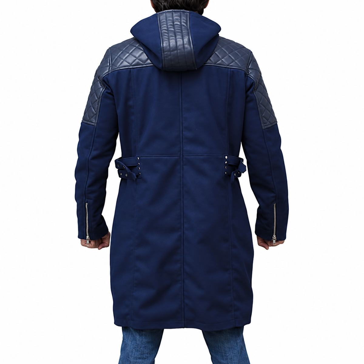 Devil May Cry 5 with this Blue Nero Coat with Hood | Hollywood Jacket