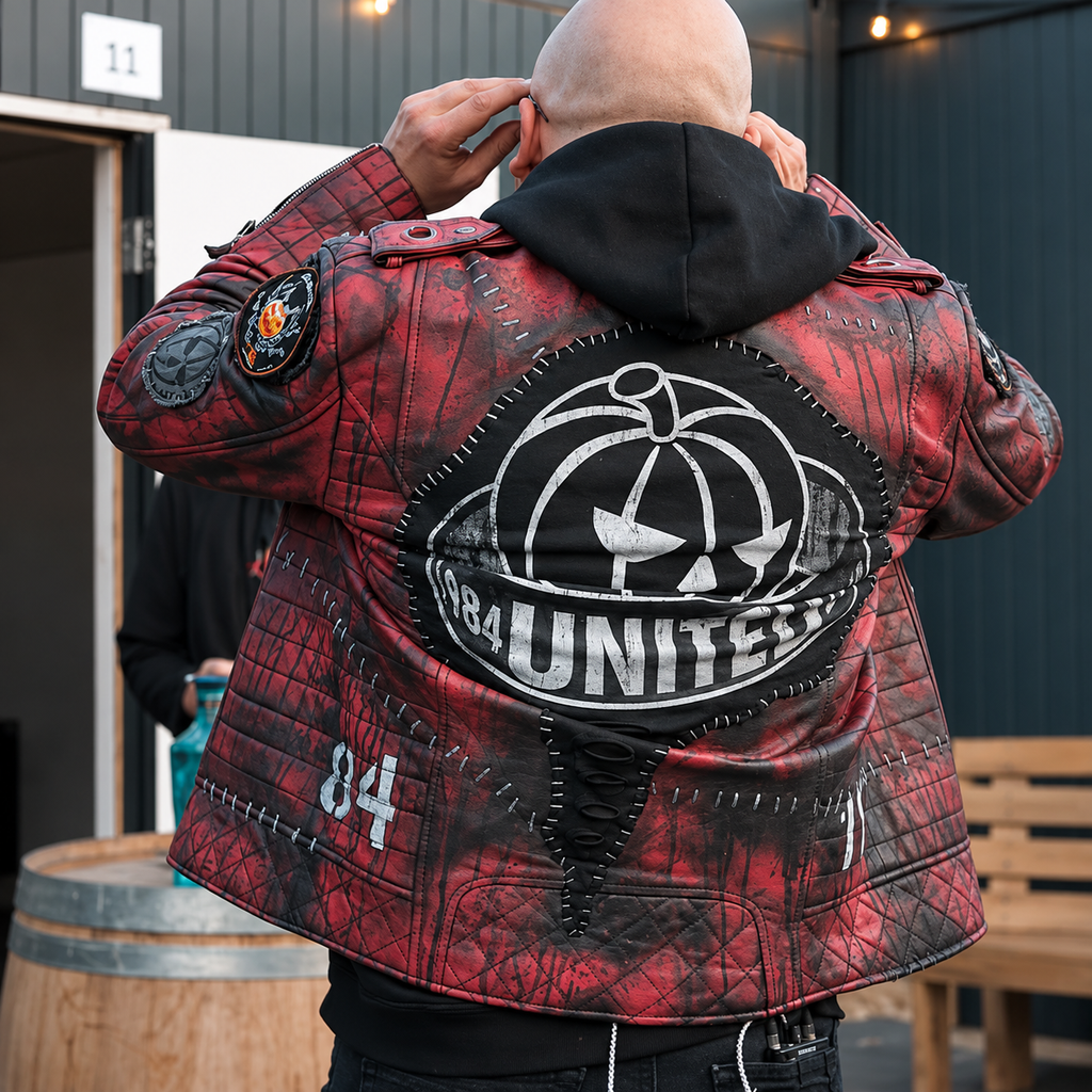 Hollywood Jackets Michael Kiske Halloween Music Festival Red Leather Jacket