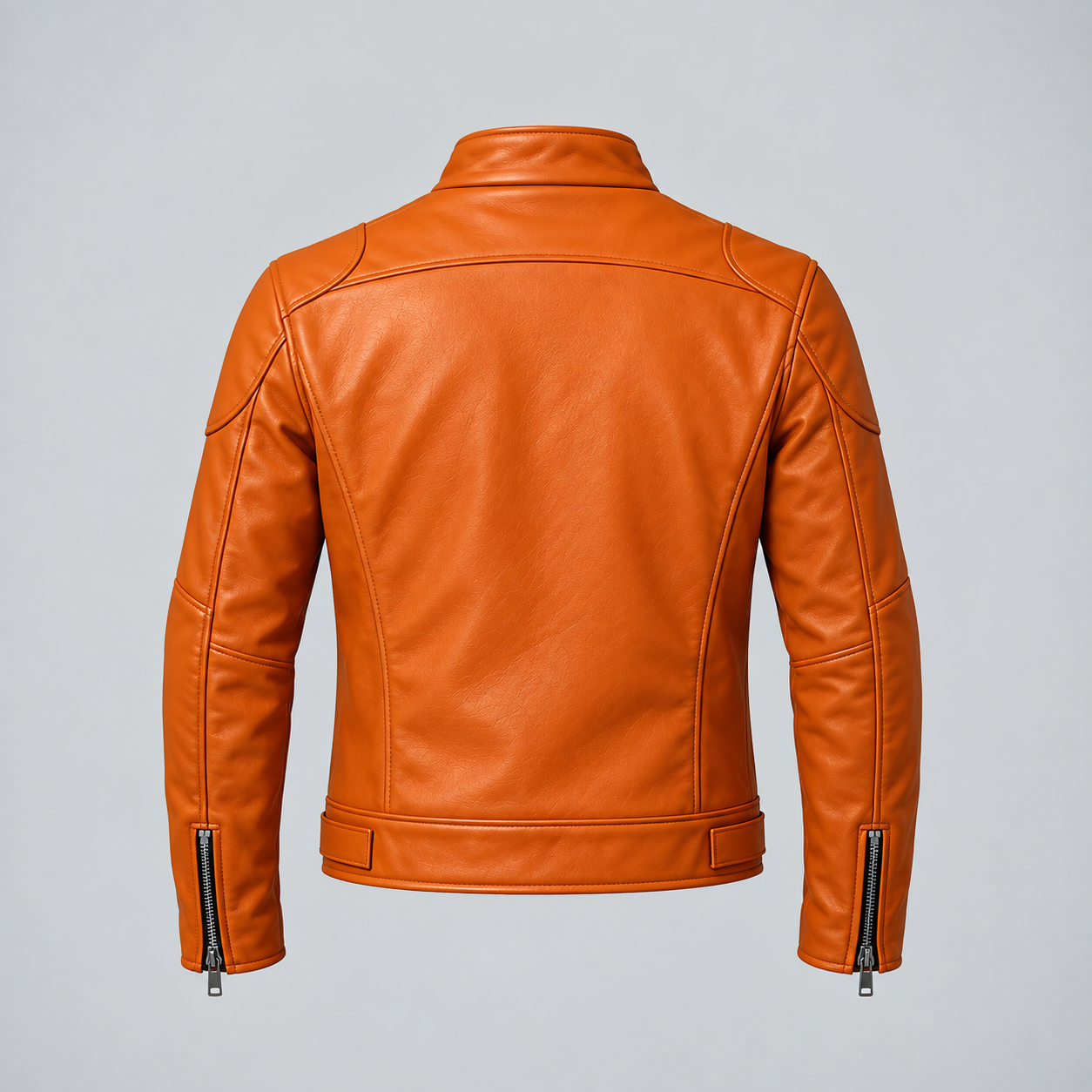 Hollywood Jackets Halloween Orange Jack-o’-lantern Leather Jacket