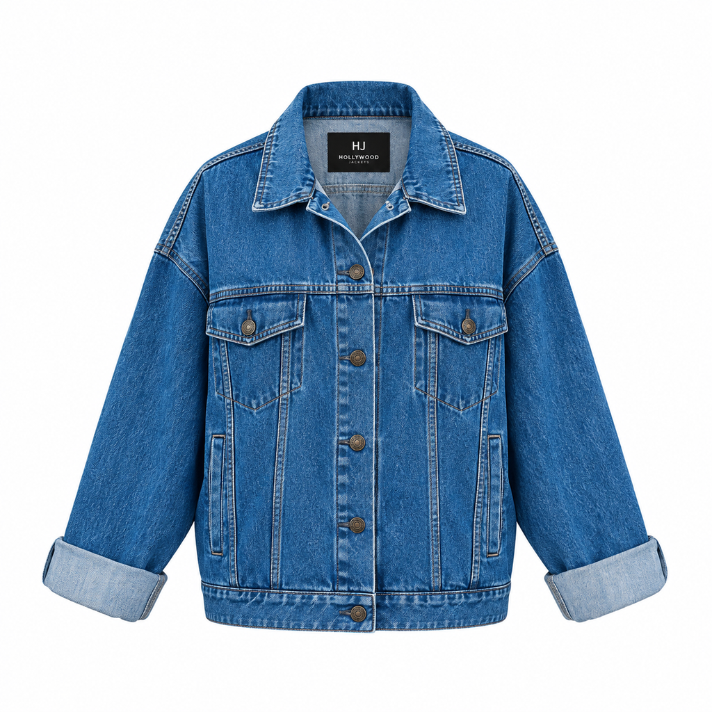 Hollywood Jackets Sky Drift Oversized Denim Jacket