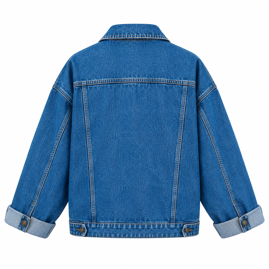 Hollywood Jackets Sky Drift Oversized Denim Jacket