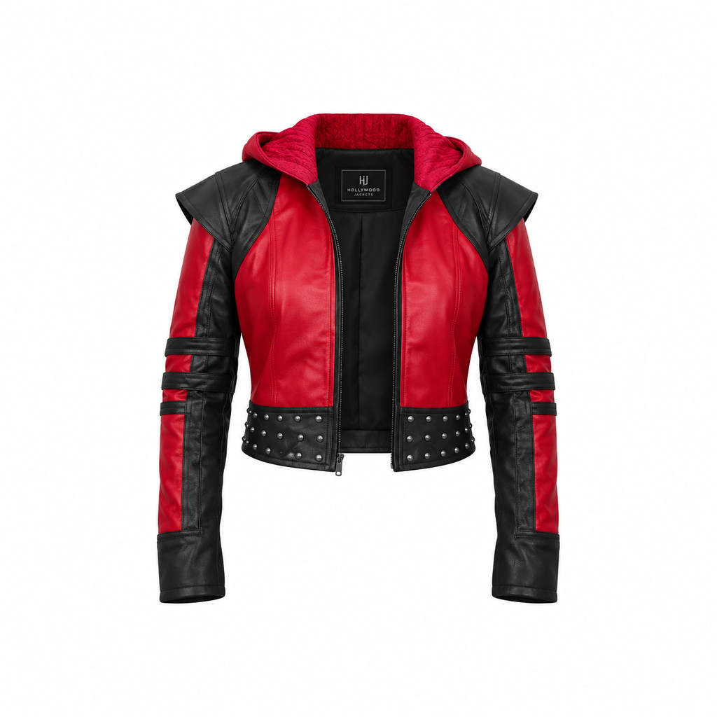 Hollywood Jackets Descendants The Rise of Red Kylie Cantrall Hooded Leather Jacket