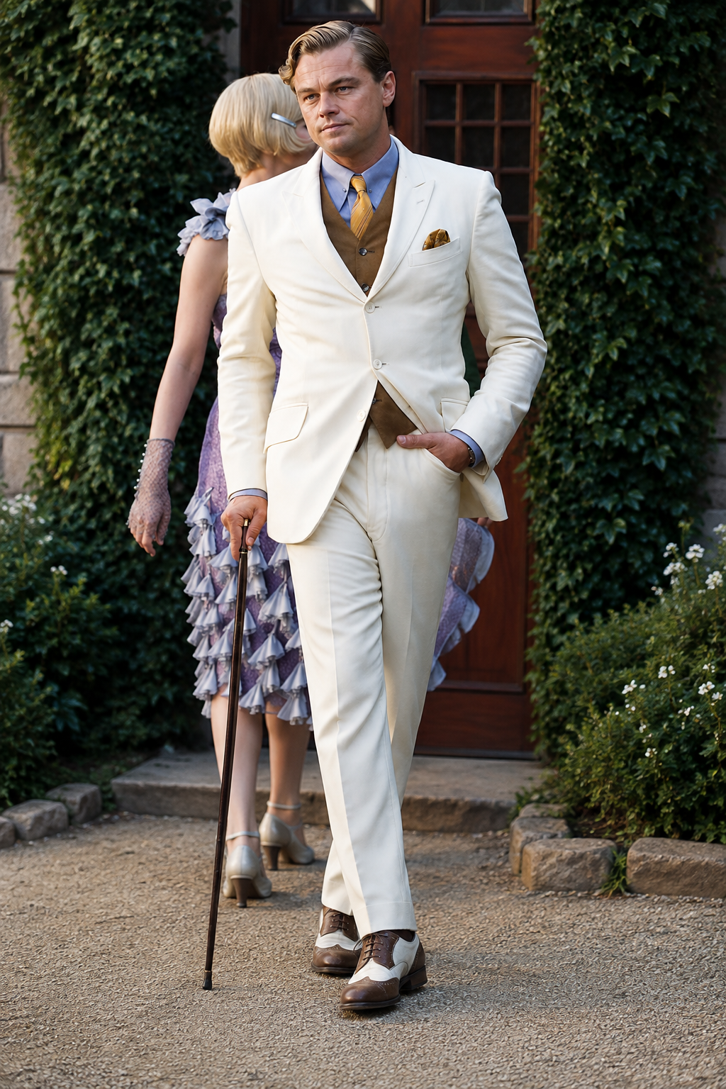 Ivory Gatsby 3 Piece Suit for Men