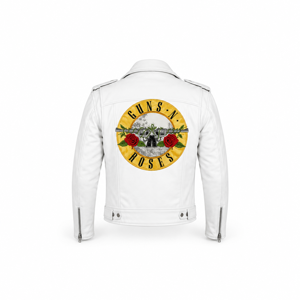 Hollywood Jackets Guns N’ Roses Paradise City Inspired White Leather Jacket