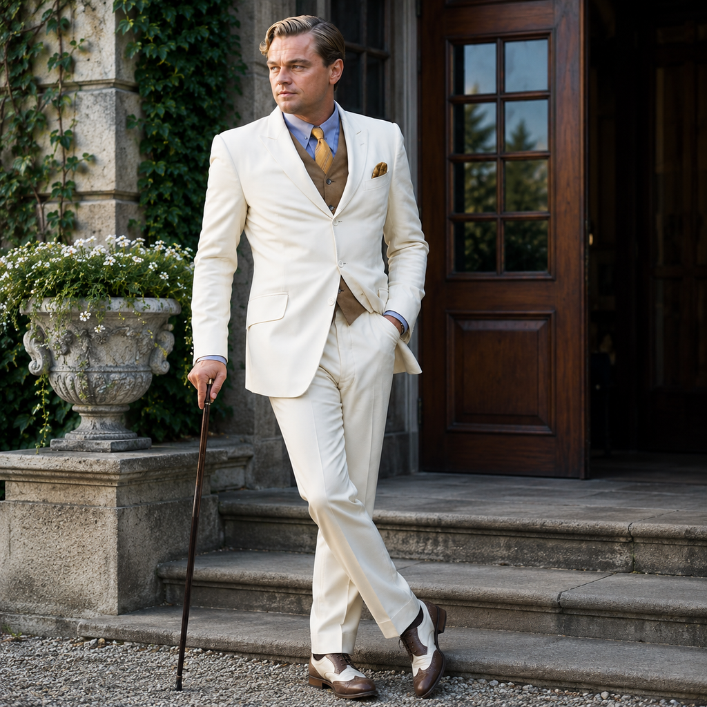 Ivory Gatsby 3 Piece Suit for Men