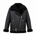 Women’s Black B3 Shearling Leather Jacket