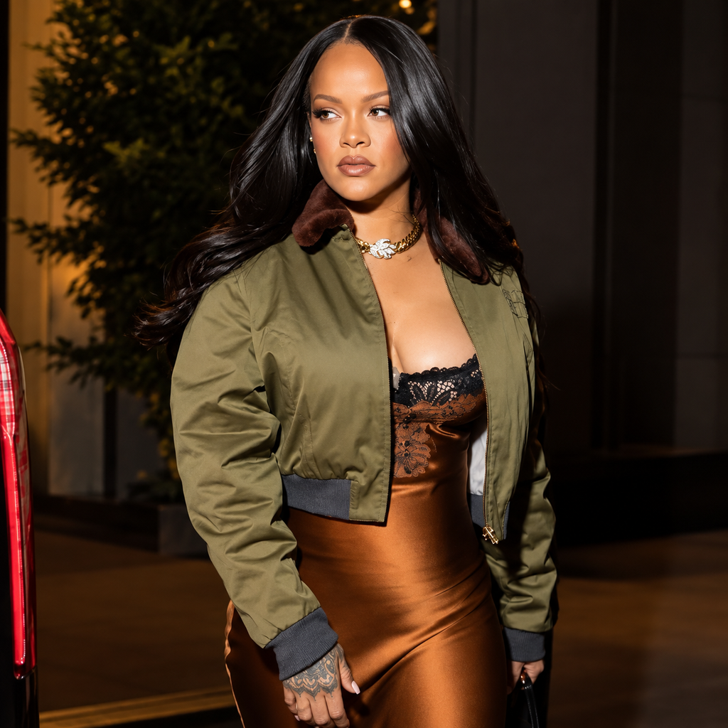 Hollywood Jackets NYC 2026 Rihanna Green Cropped Jacket