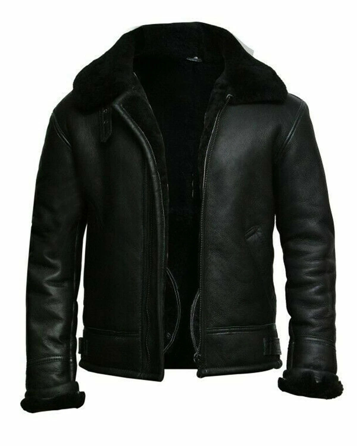 Hollywood Jacket Black B3 Pilot Aviator Bomber Jacket