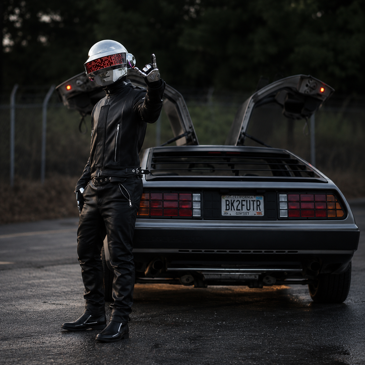 Men’s Black Leather Biker Jacket