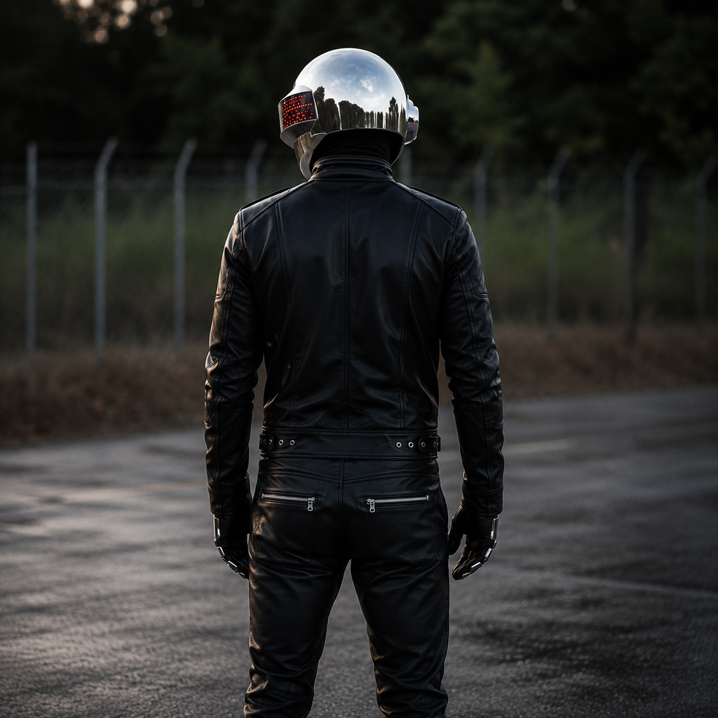 Men’s Black Leather Biker Jacket