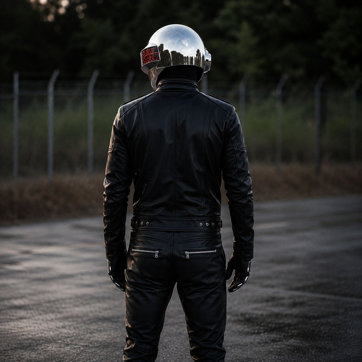 Men’s Black Leather Biker Jacket