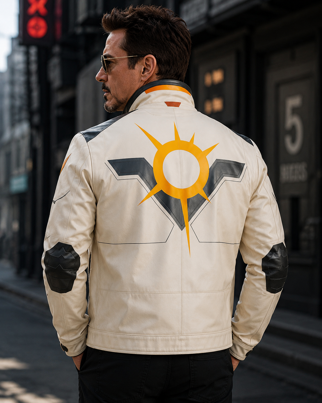 Valorant Phoenix White Leather Jacket