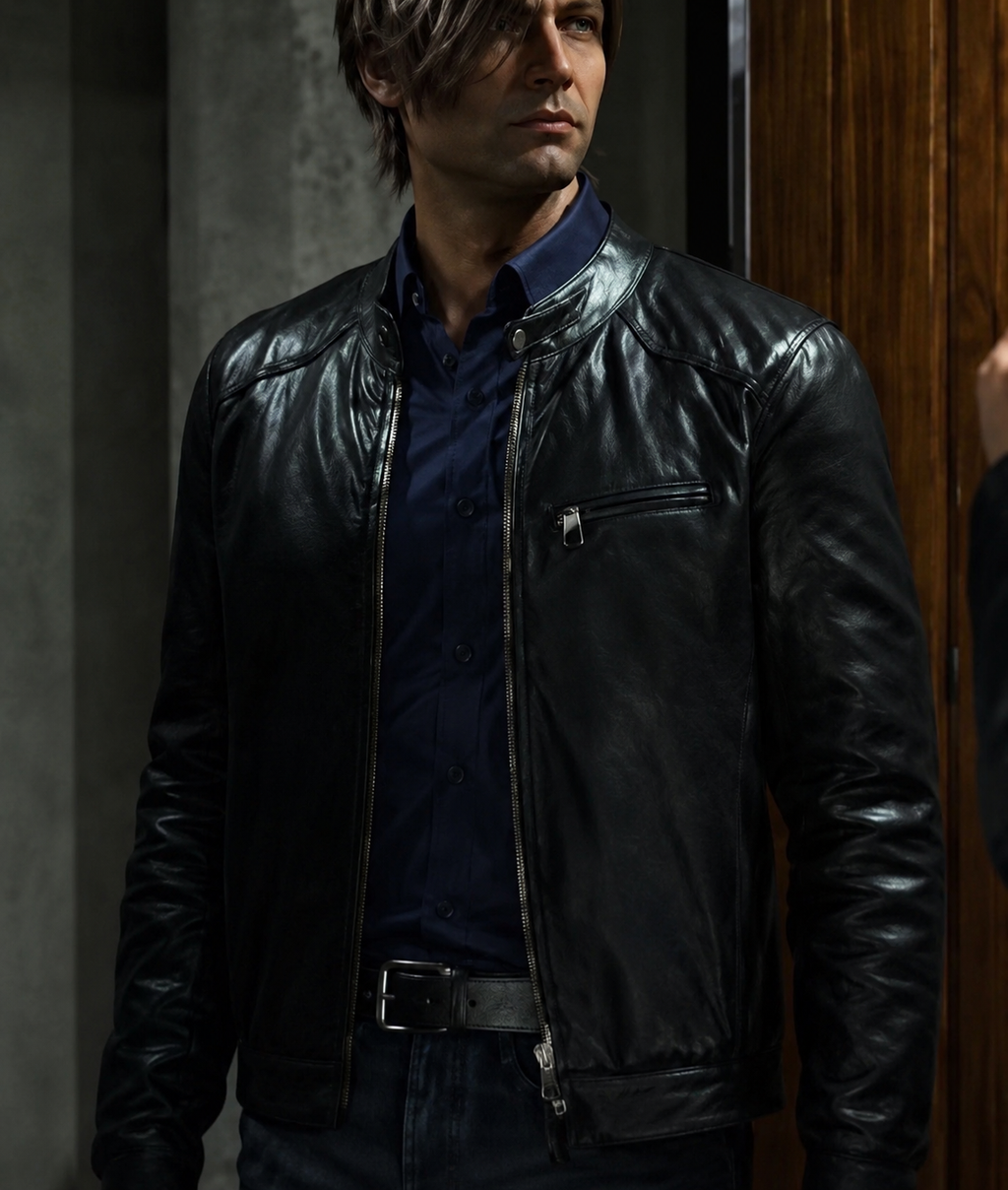 Hollywood Jackets Resident Evil Leon Kennedy Infinite Darkness Leather Jacket