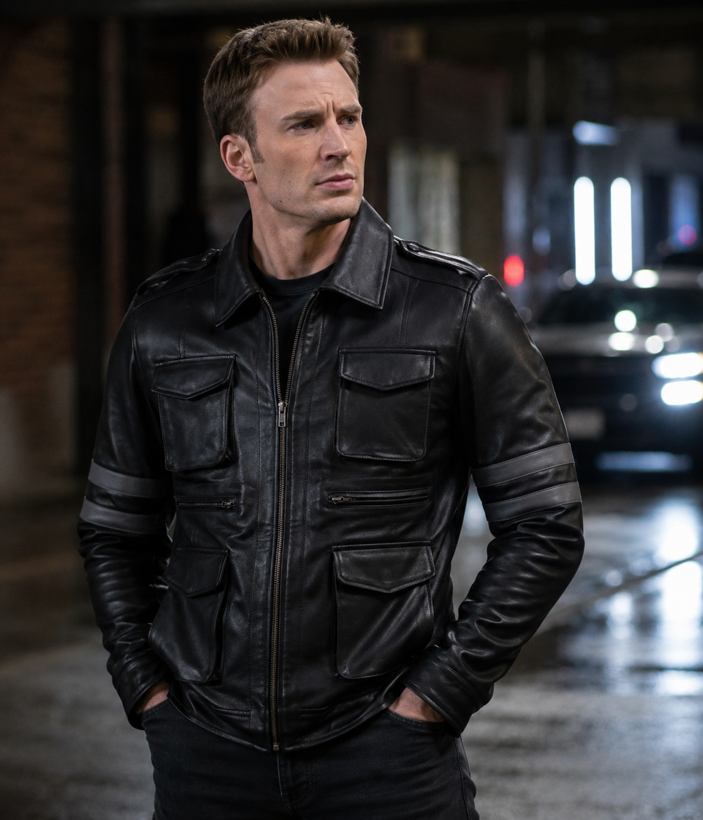 Hollywood Jackets RE 6 Black Leather Jacket