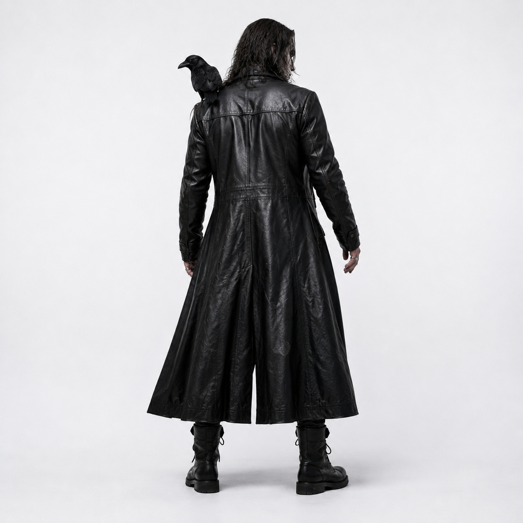 The Crow Eric Draven Black Trench Coat Costume | Hollywood Jacket