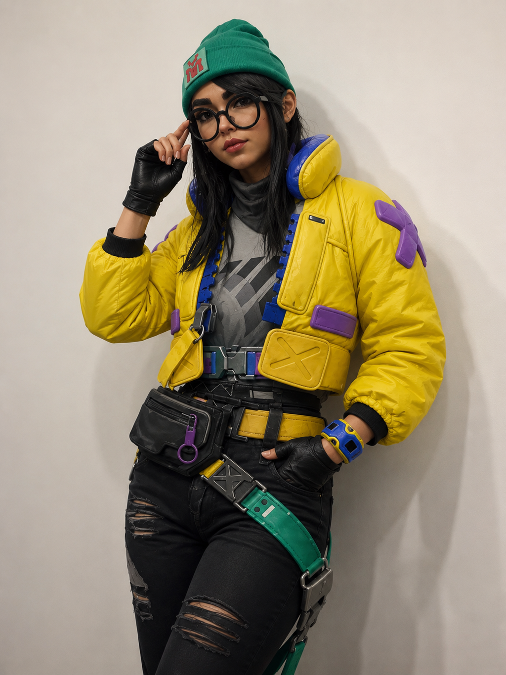 Valorant Killjoy Yellow Leather Jacket | Premium Cosplay Gaming Jacket