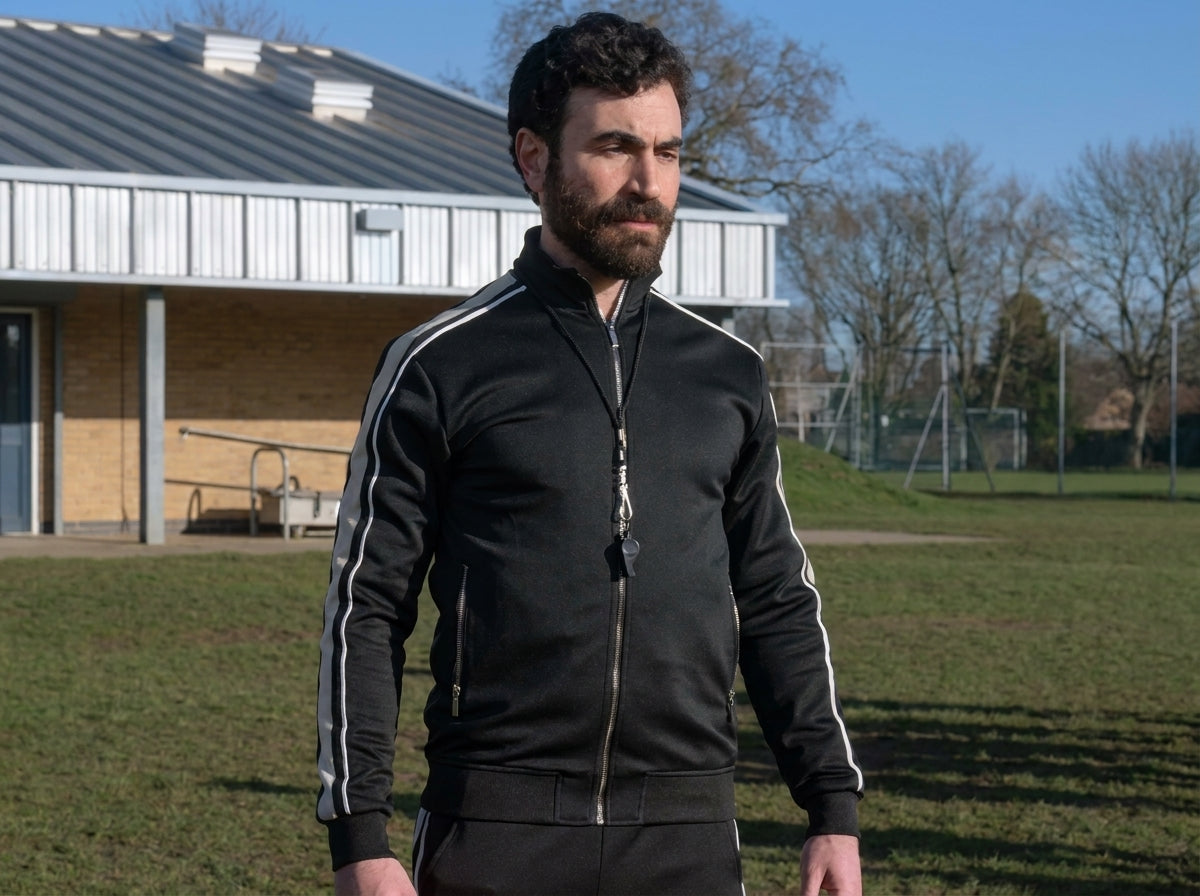 Hollywood Jackets Ted Lasso Roy Kent Black Track Jacket