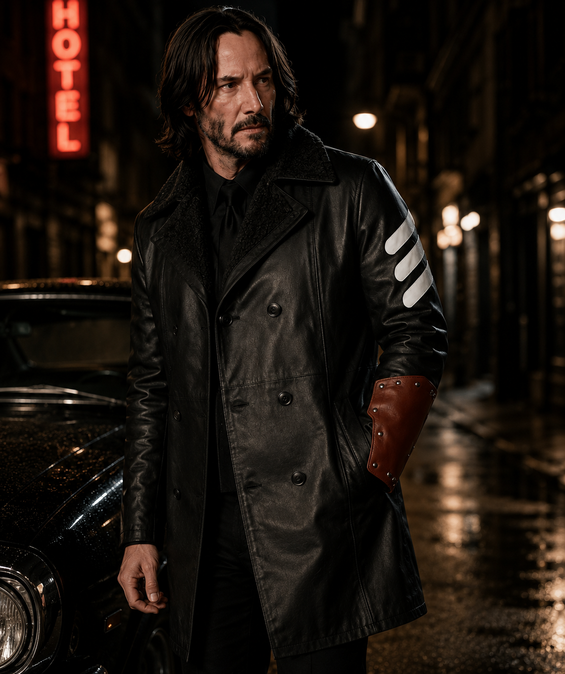Hollywood Jackets Suicide Squad Captain Boomerang Black Leather Coat