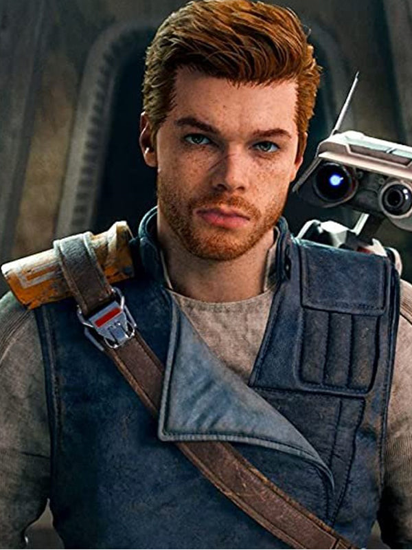 Hollywood Jackets Star Wars Jedi Survivor Blue Vest Jacket