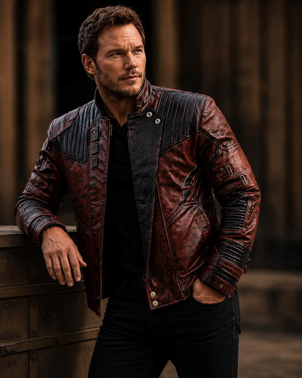 Hollywood Jackets Star-Lord Guardians of the Galaxy Vol. 2 Leather Jacket