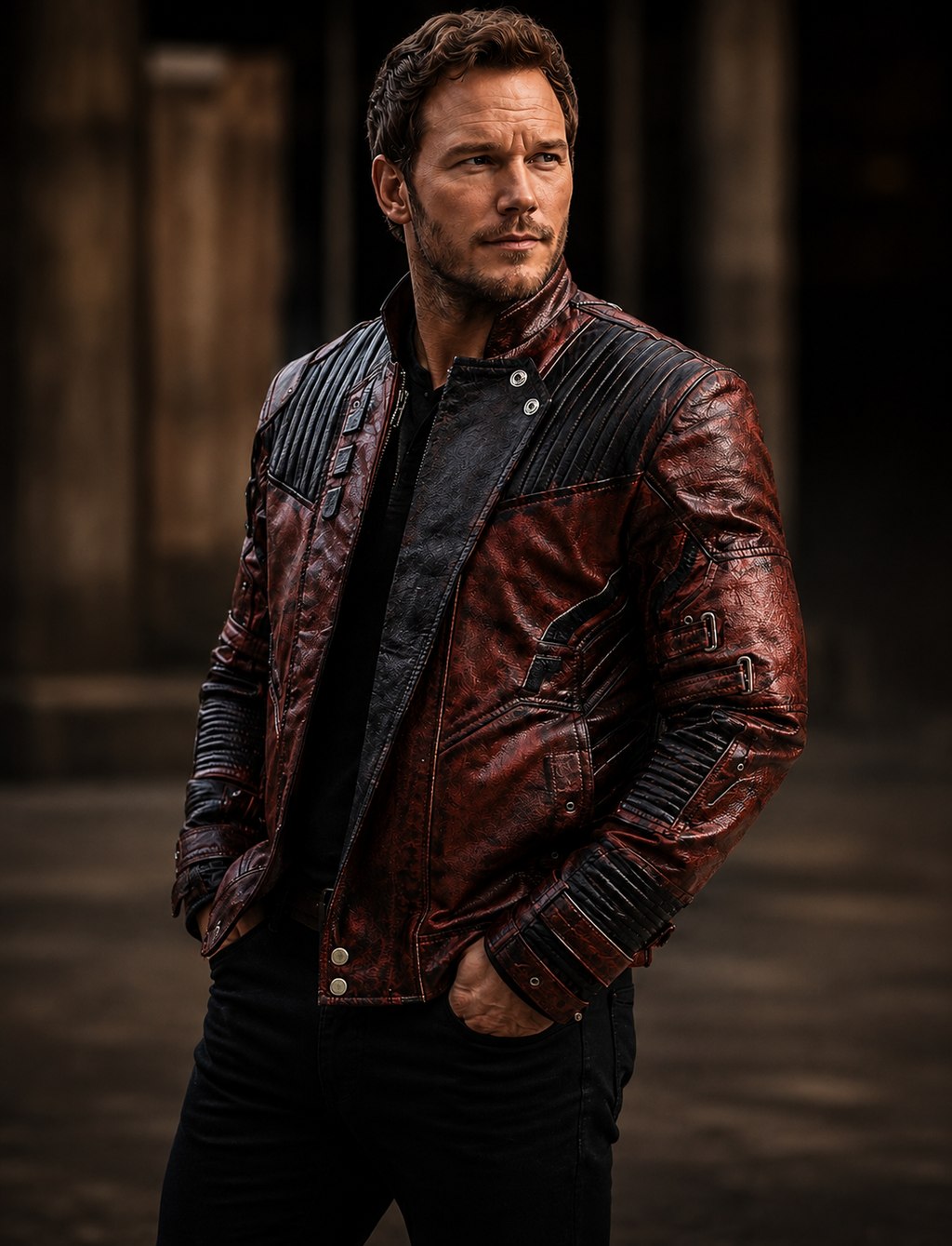 Hollywood Jackets Star-Lord Guardians of the Galaxy Vol. 2 Leather Jacket