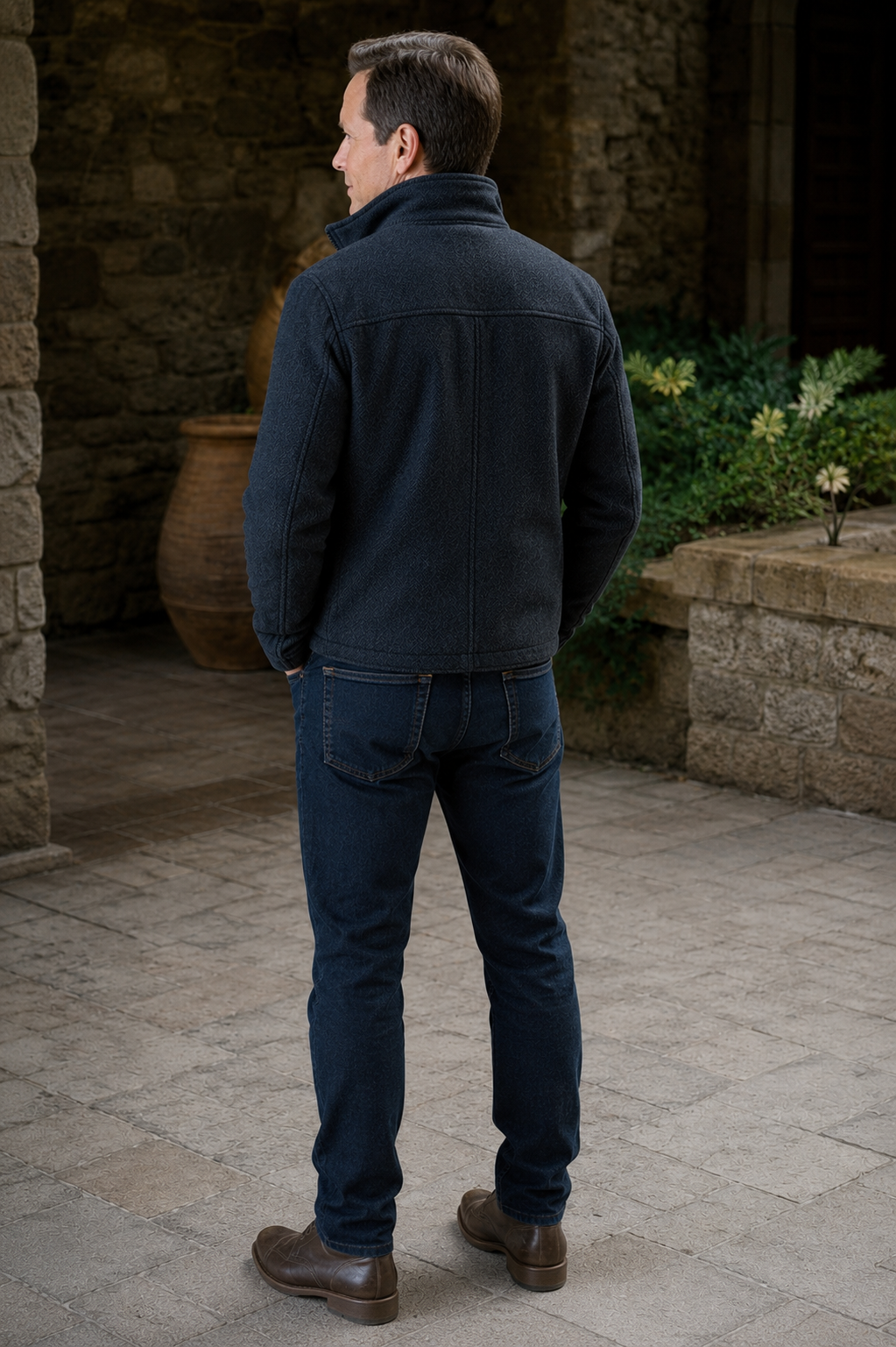 Scott Wolf A Merry Scottish Christmas Wool Coat | Men’s Black Winter Coat