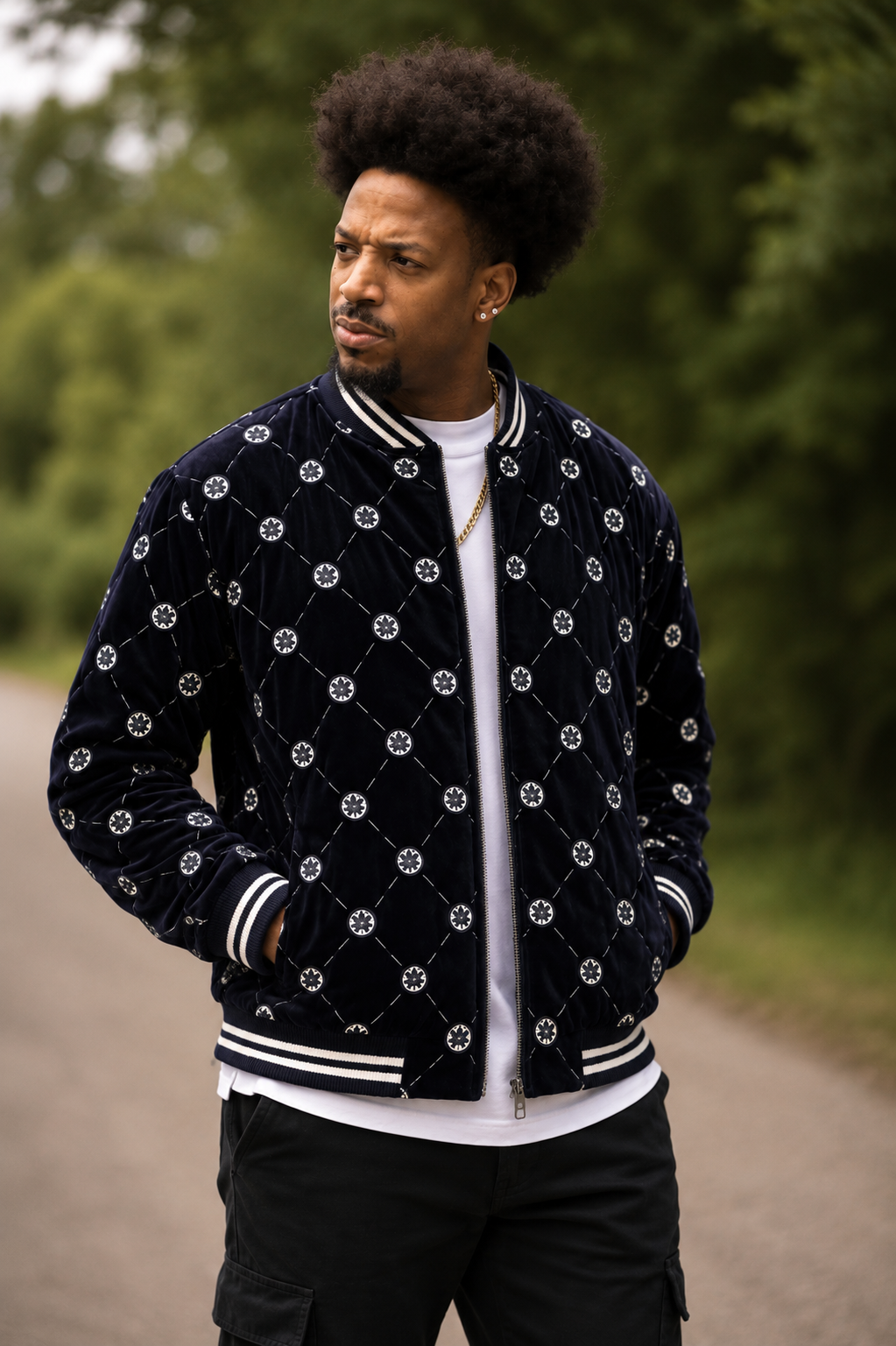 Scary Movie 6 Characters Quilted Bomber Jacket | Premium Streetwear Jacket