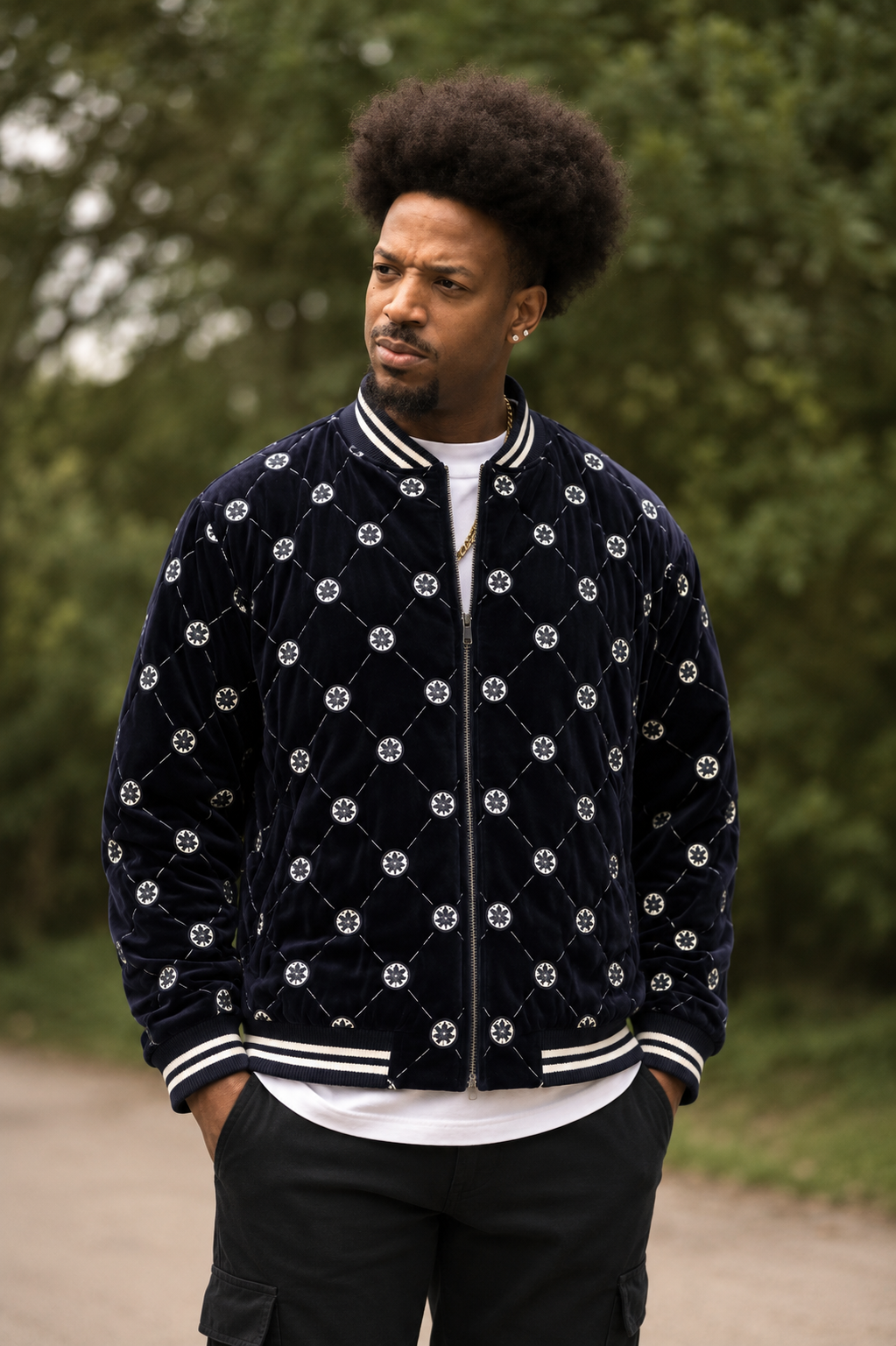 Scary Movie 6 Characters Quilted Bomber Jacket | Premium Streetwear Jacket