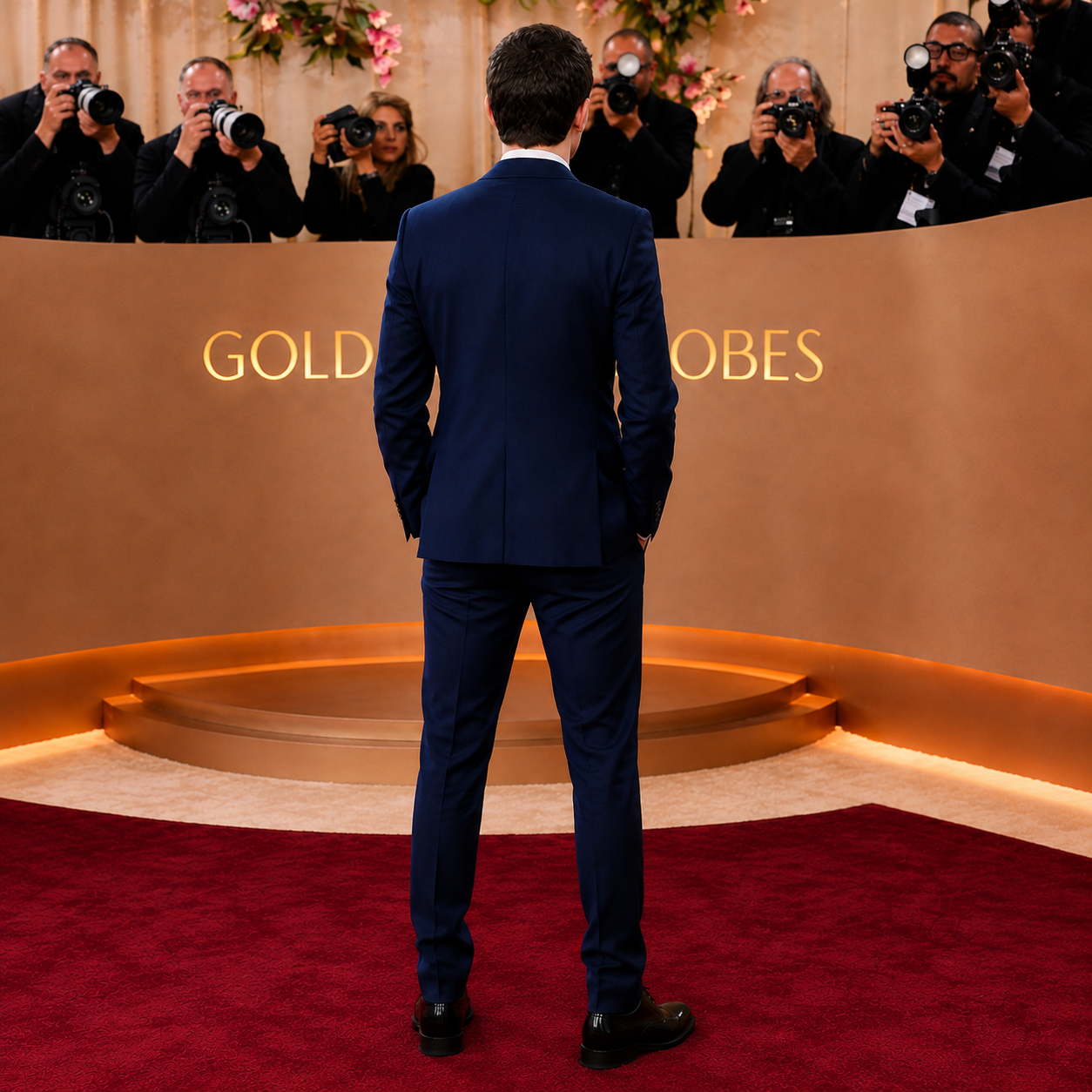 Hollywood Jackets Navy Blue Tailored Suit
