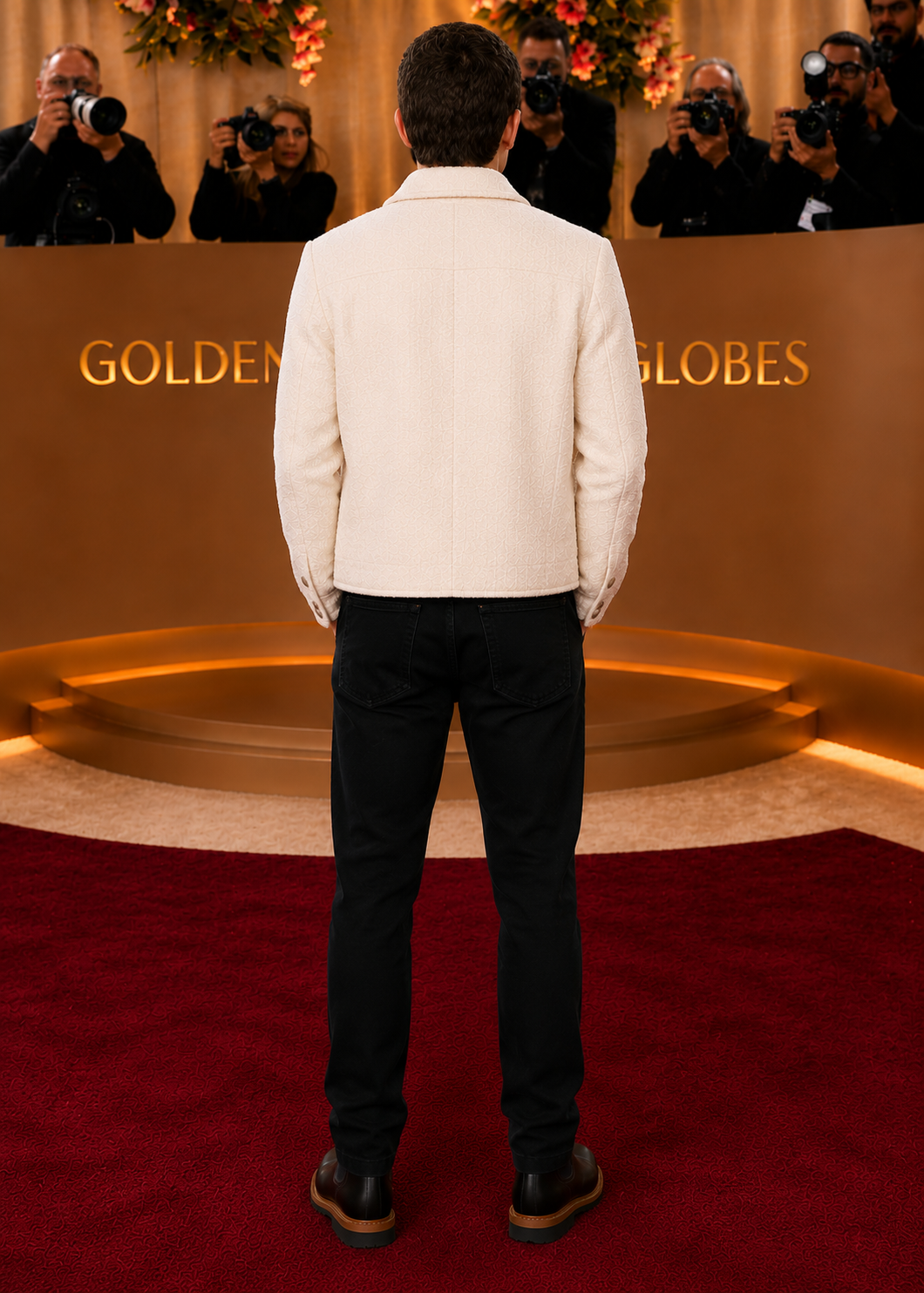 Men's Off White Quilted Shirt Jacket - Hollywood Jackets